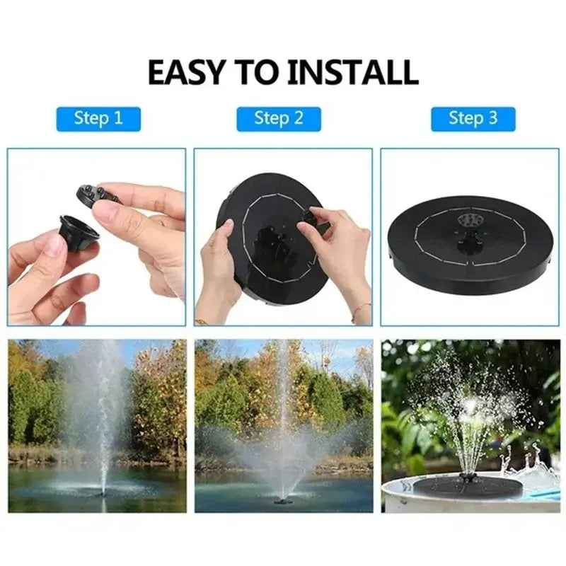 Enriched Your Garden With Solar Water Fountain