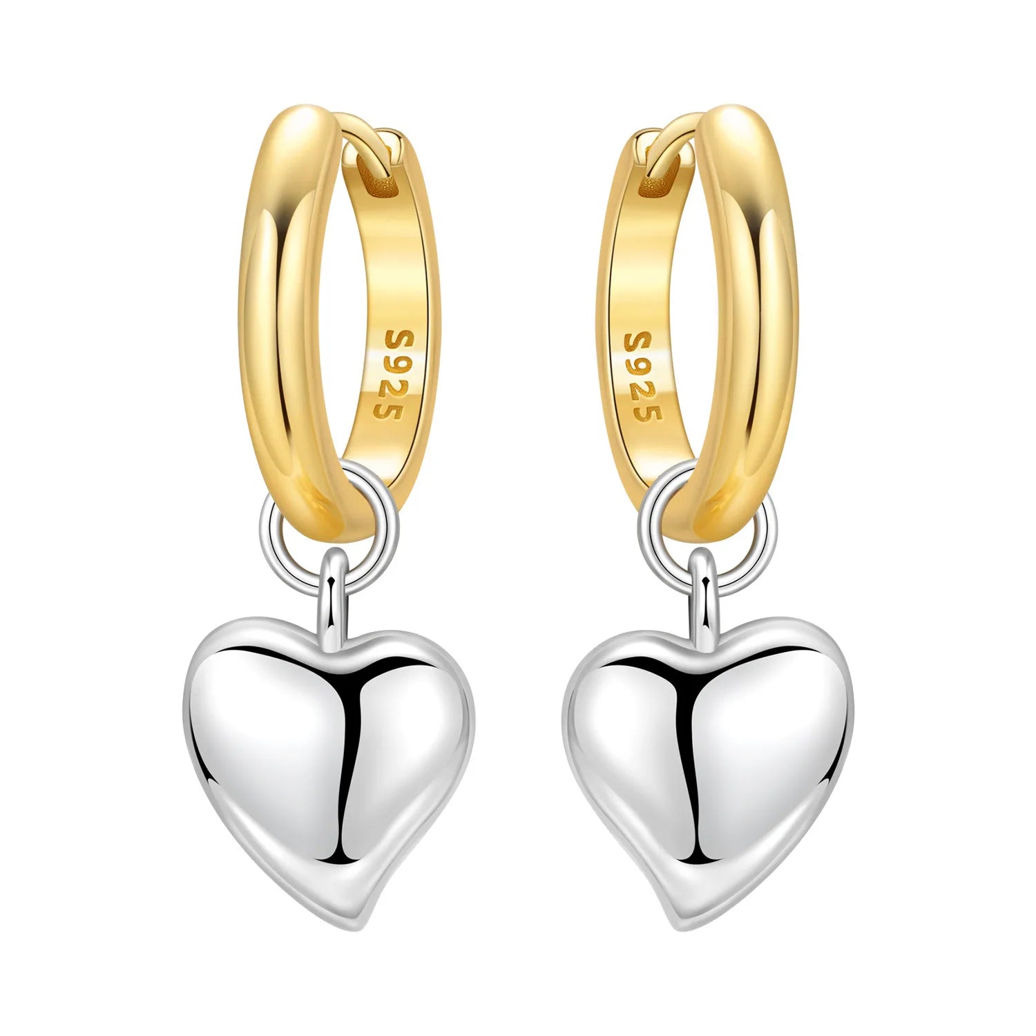 Heart Earrings | Elegant Gold & Silver Earrings for Women