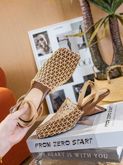Exquisite Mesh Heels – Chic & Breathable Women’s Designer Footwear