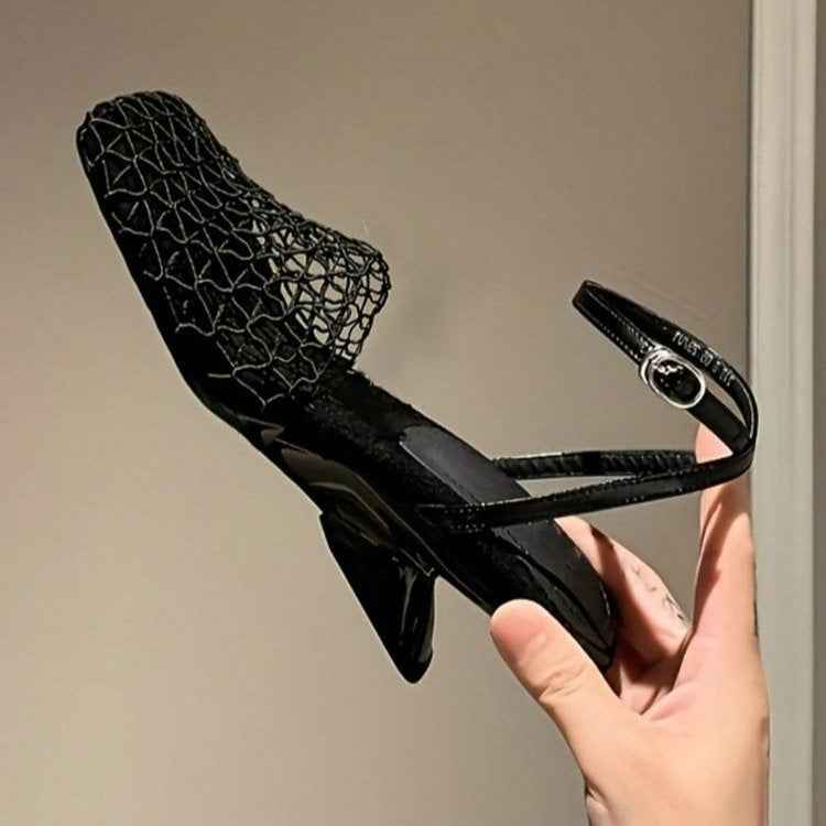 Exquisite Mesh Heels – Chic & Breathable Women’s Designer Footwear