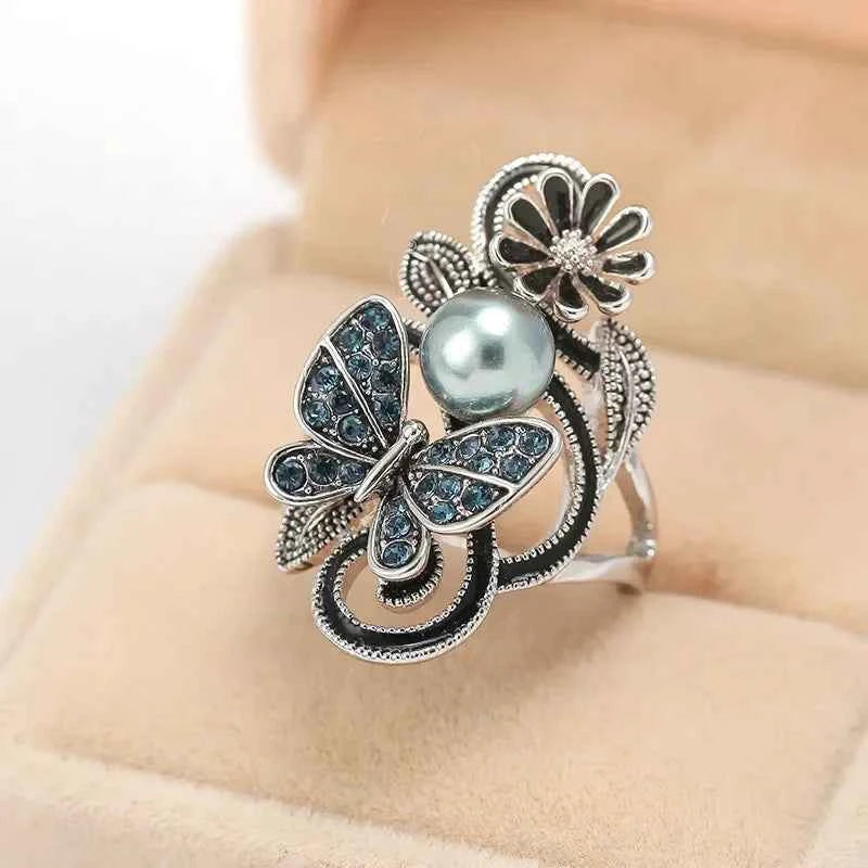 Crystal Rings - Sterling Silver Crystal Ring for Women