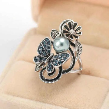 Crystal Rings - Sterling Silver Crystal Ring for Women