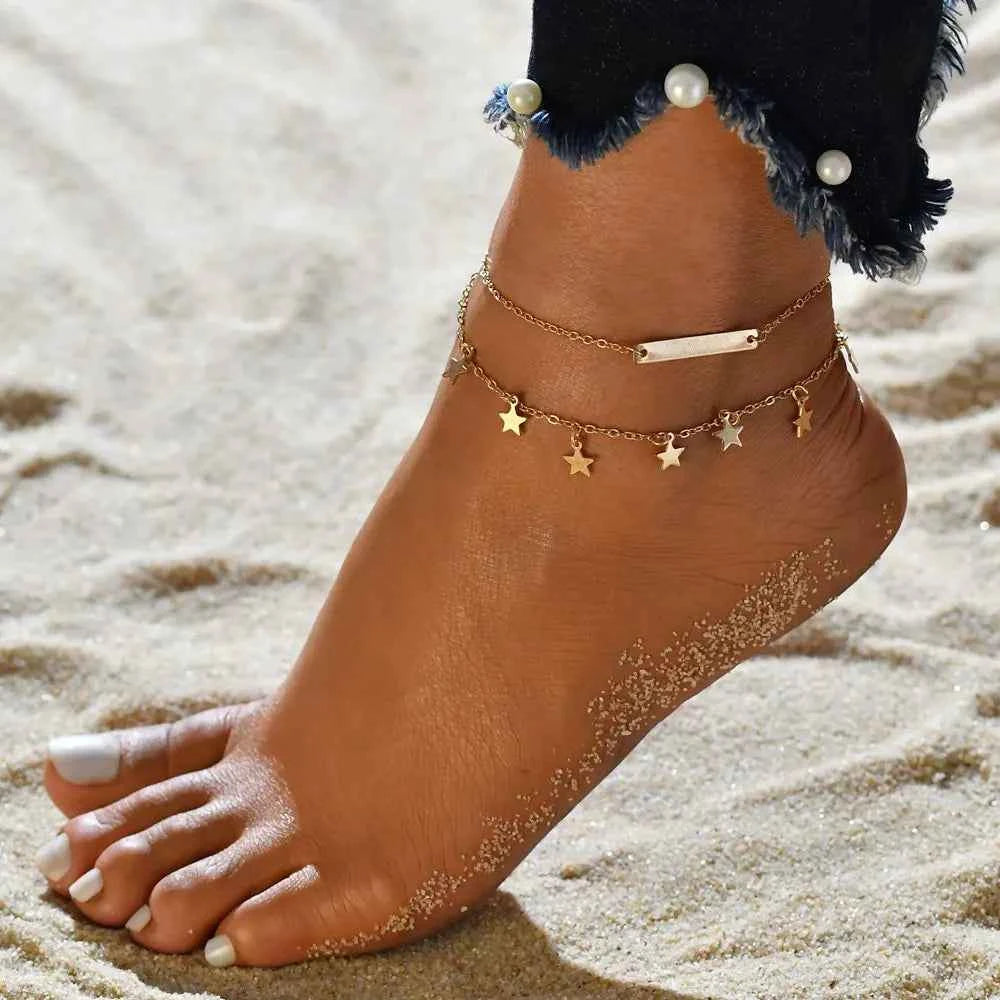 Gold Ankle Bracelet for Women - Stylish & Elegent