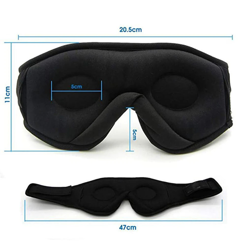 Best sleep mask with 3D contoured design, adjustable strap, soft cotton fabric, and complete light blocking for comfortable deep sleep by VelmoraMart.