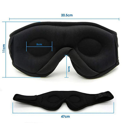 Best sleep mask with 3D contoured design, adjustable strap, soft cotton fabric, and complete light blocking for comfortable deep sleep by VelmoraMart.
