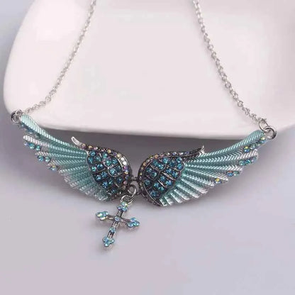 Angel Wings Necklace - Sterling Silver Angel Wings Necklace
