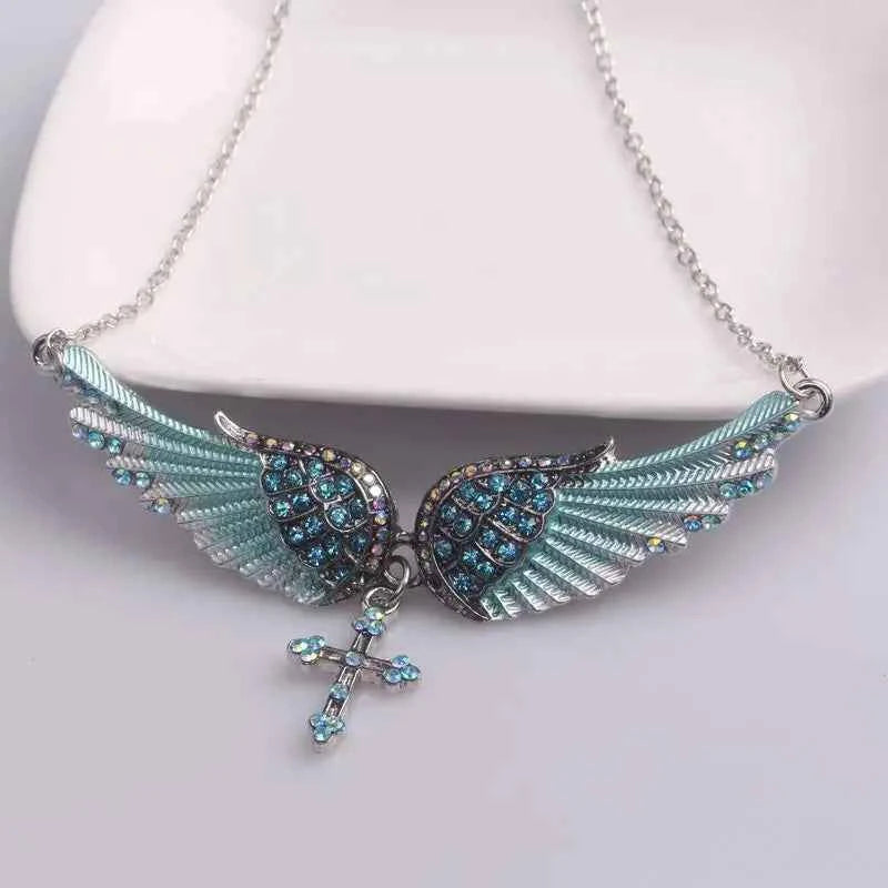 Angel Wings Necklace - Sterling Silver Angel Wings Necklace