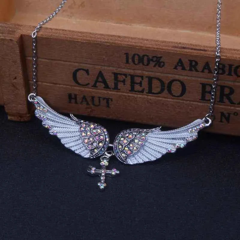 Angel Wings Necklace - Sterling Silver Angel Wings Necklace