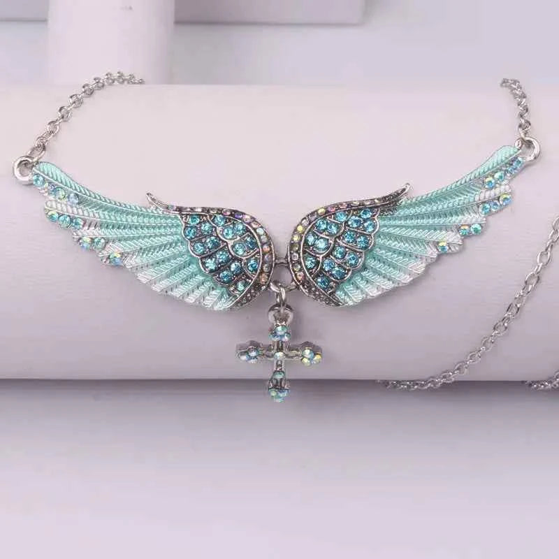 Angel Wings Necklace - Sterling Silver Angel Wings Necklace