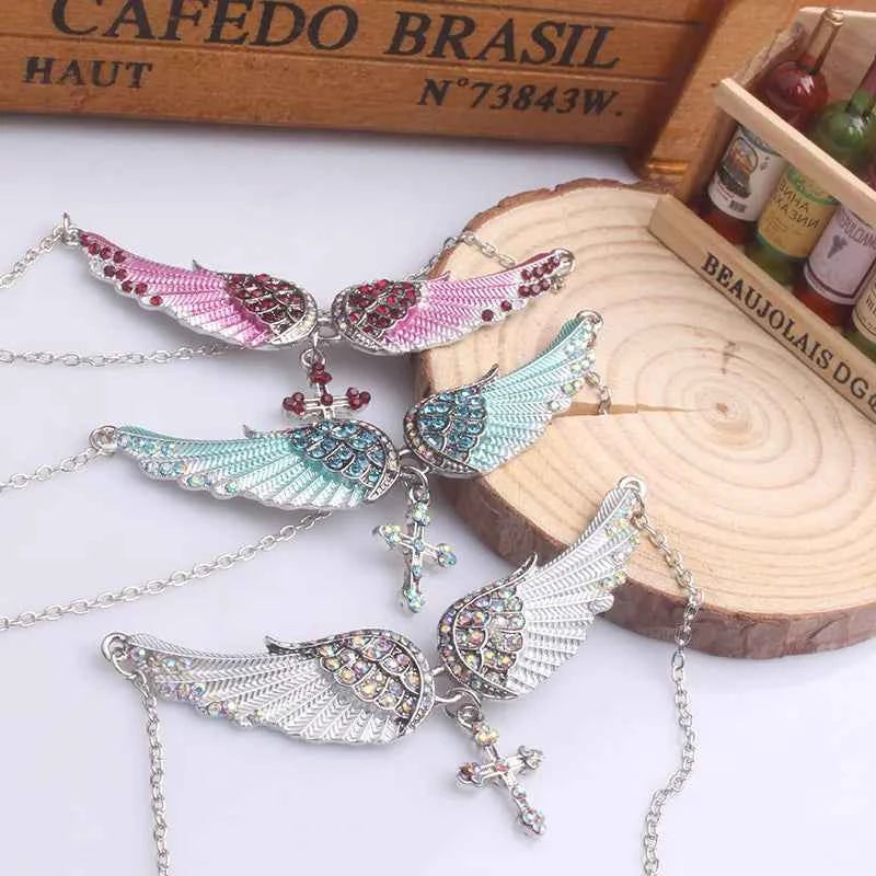 Angel Wings Necklace - Sterling Silver Angel Wings Necklace