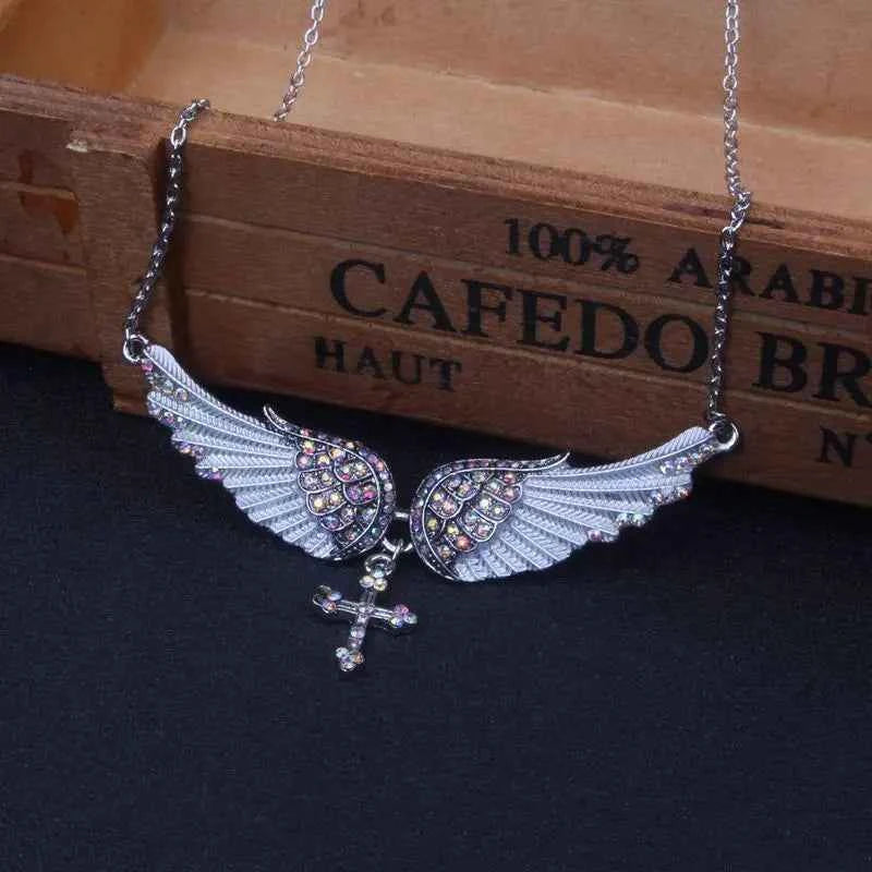 Angel Wings Necklace - Sterling Silver Angel Wings Necklace