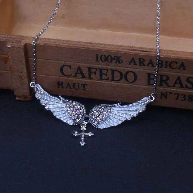 Angel Wings Necklace - Sterling Silver Angel Wings Necklace