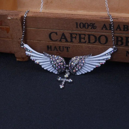Angel Wing Necklace - Sterling Silver Angel Wings Necklace
