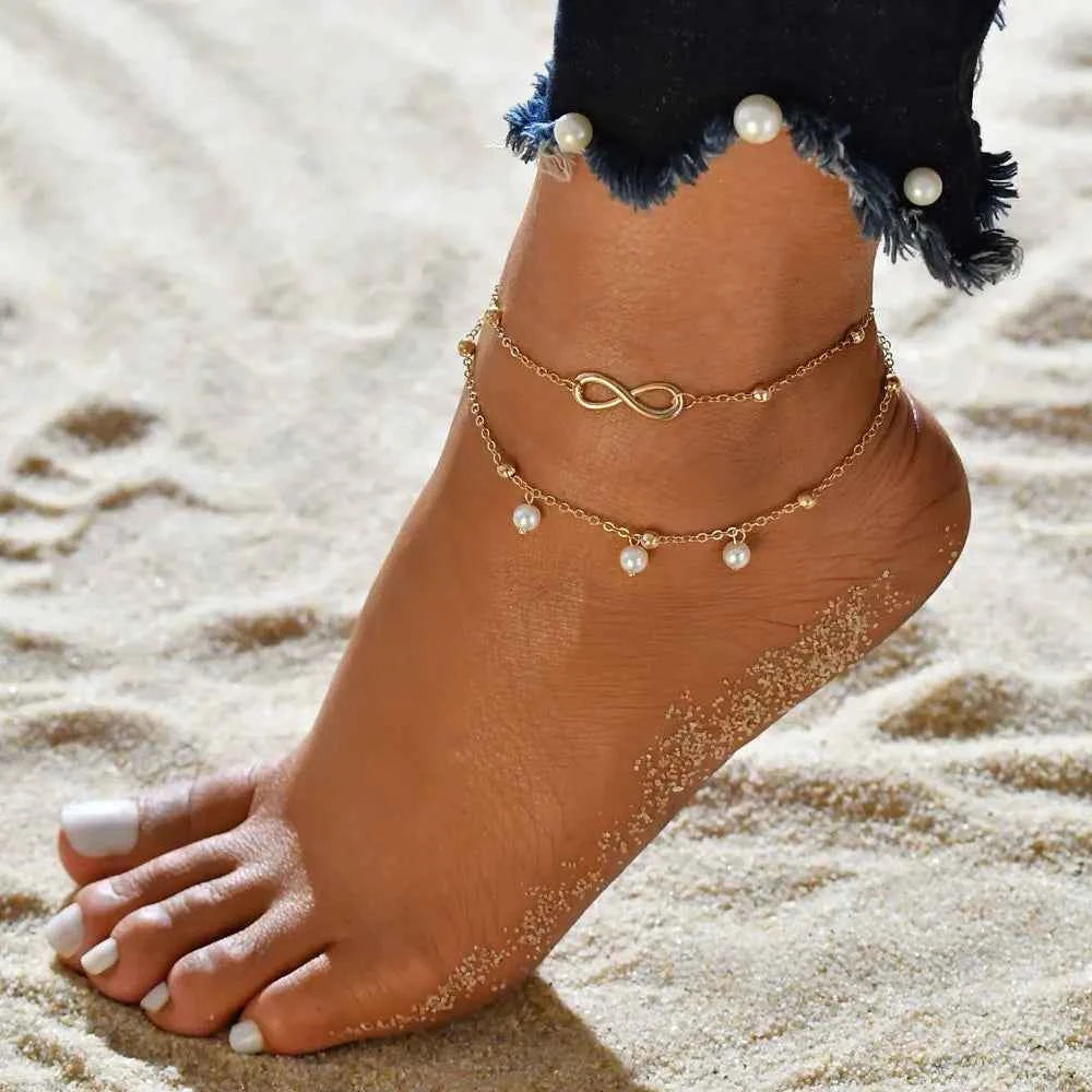 Gold Ankle Bracelet for Women - Stylish & Elegent