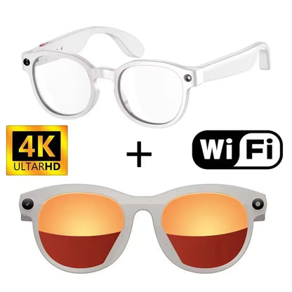Hidden Camera Glasses with 4K HD recording – stylish spy camera glasses for hands-free video capture by VelmoraMart