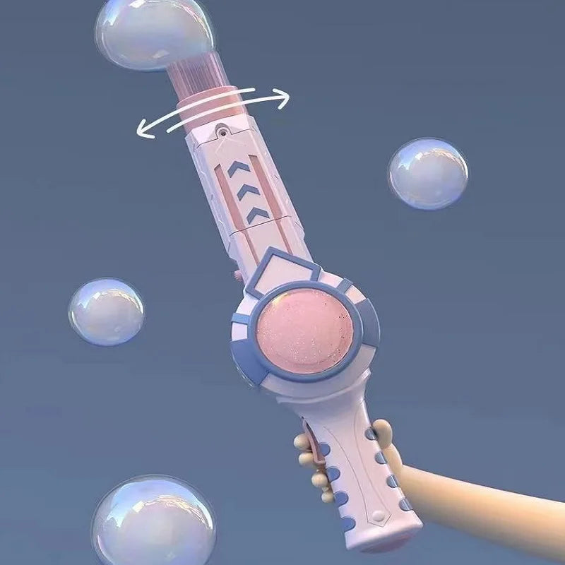 Bubble Gun Machine by VelmoraMart – Automatic bubble gun toy for kids, parties, weddings, and outdoor fun