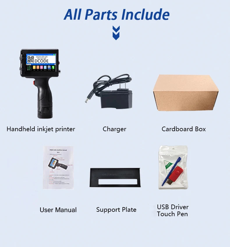 Handheld printer labels device printing professional shipping stickers.