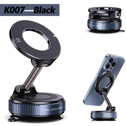 Magnet car phone holder with adjustable magnetic mount for secure hands-free smartphone viewing in a vehicle