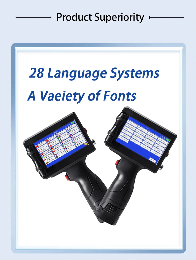 Handheld printer labels device printing professional shipping stickers.