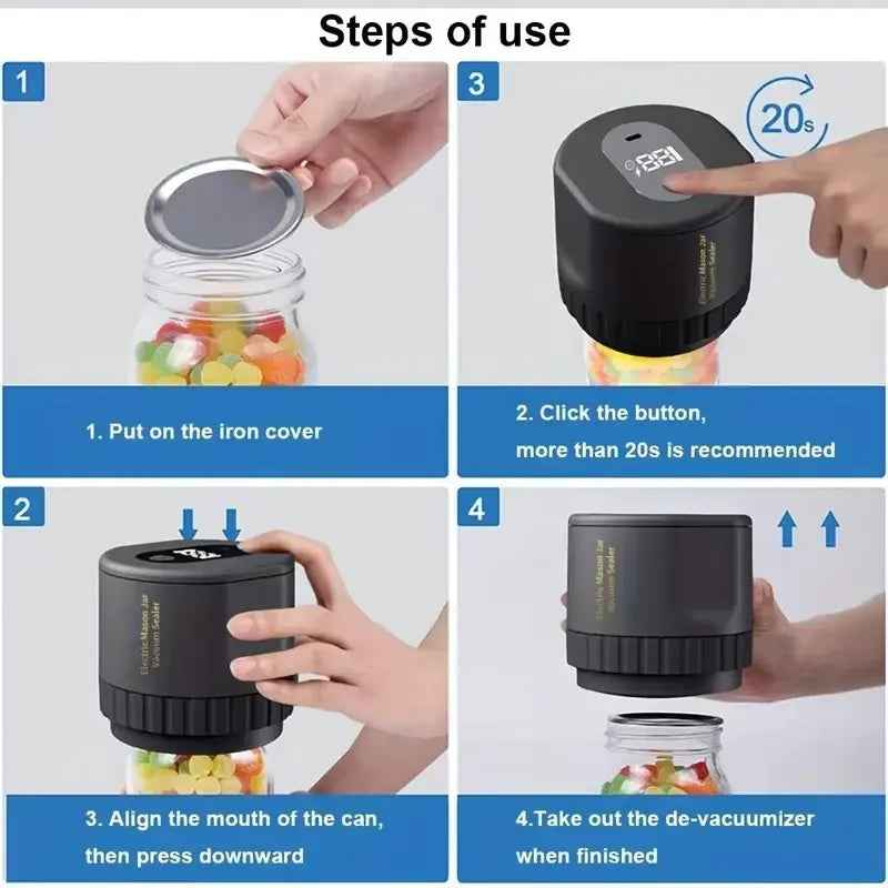 Keep Your Food Fresh With Mason Jar Vacuum Sealer