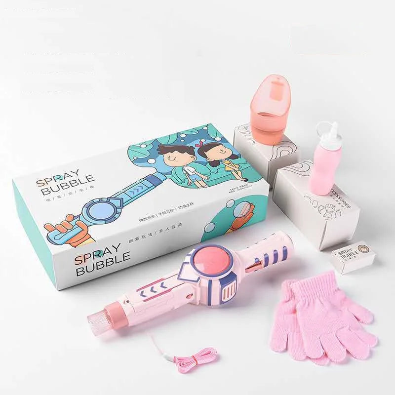 Bubble Gun Machine by VelmoraMart – Automatic bubble gun toy for kids, parties, weddings, and outdoor fun