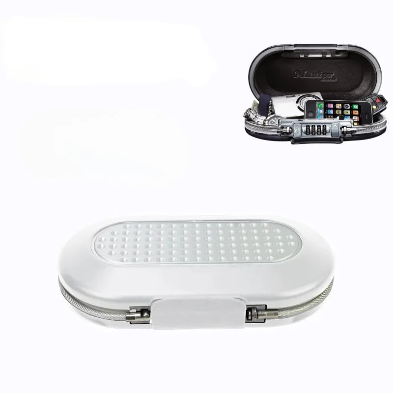 Heavy-duty portable lock box for keys mounted securely on a wall for easy access