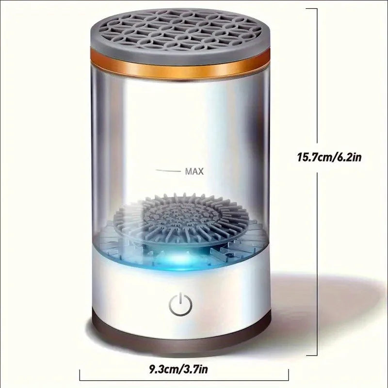 Makeup Brush Cleaner Machine with electric brush cleaning and quick drying technology for professional makeup brush care by VelmoraMart.