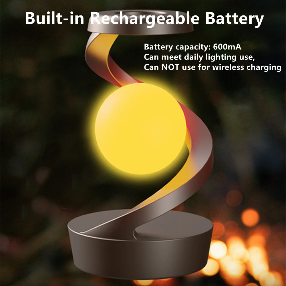 Modern Cordless LED Table Lamp from VelmoraMart sitting on a side table with a warm ambient glow.