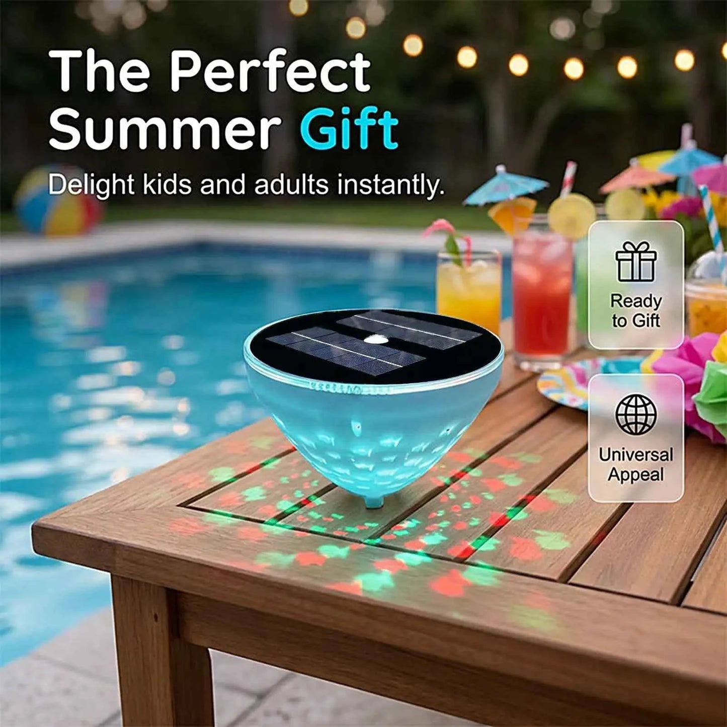 Floating Pool Light | Solar Powered | Color Changing | Pack of 2 |