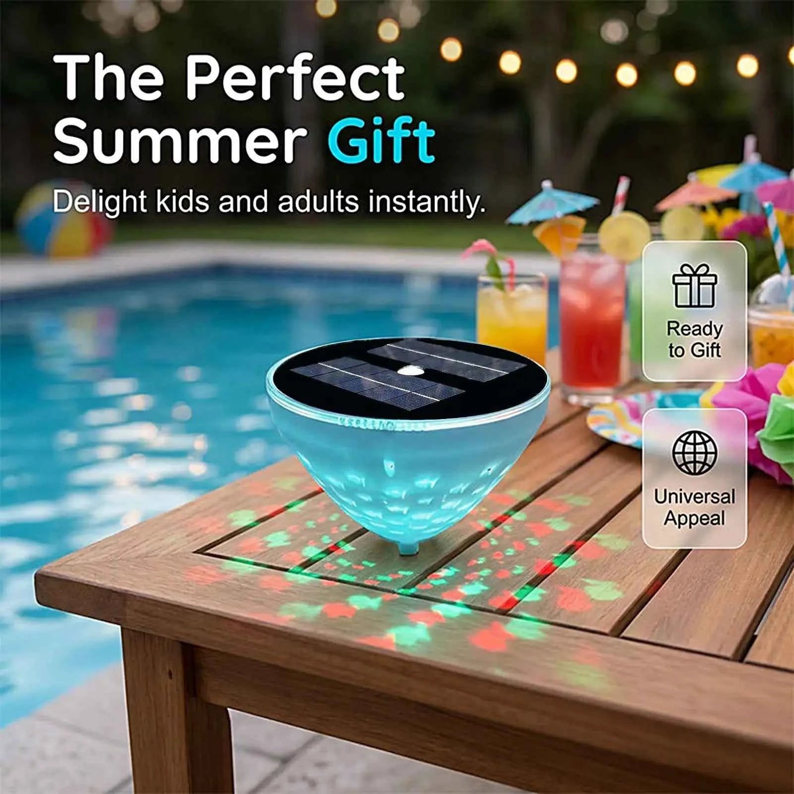 Floating Pool Light | Solar Powered | Color Changing | Pack of 2 |