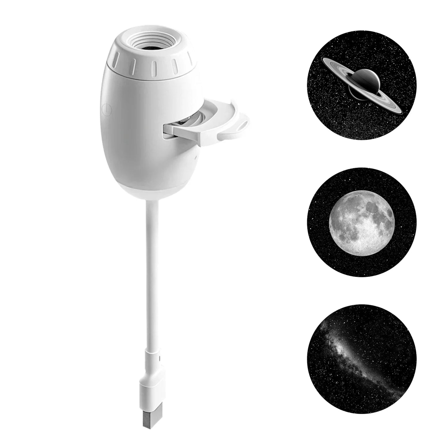 VelmoraMart Star Projector casting a beautiful galaxy nebula and stars onto a bedroom ceiling.