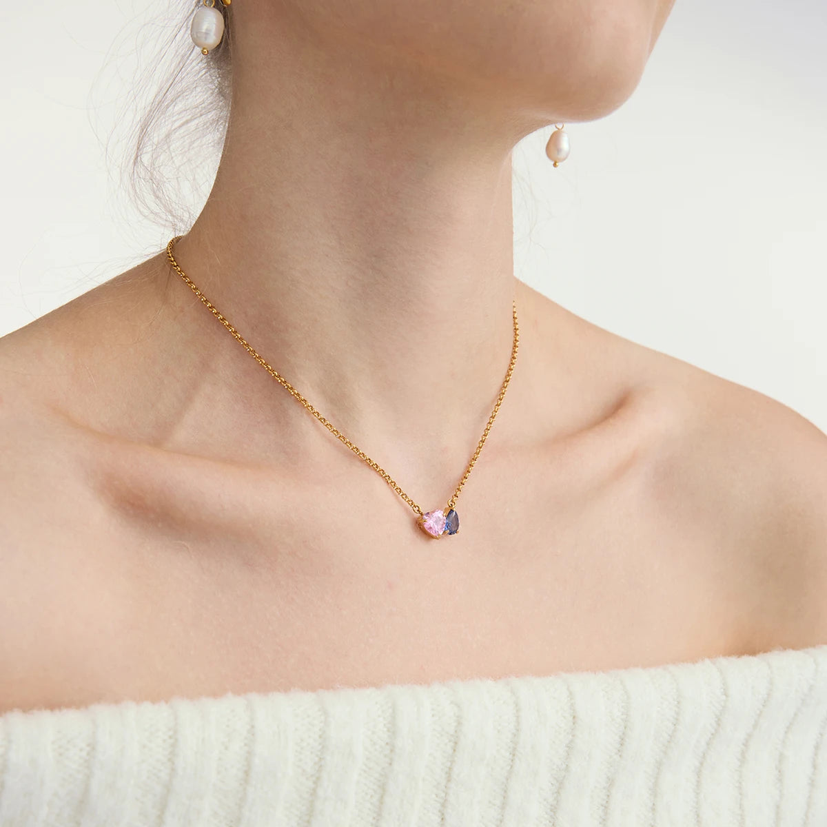 Birthstone necklace for mom by VelmoraMart featuring personalized family birthstones on an elegant pendant necklace. A meaningful custom birthstone necklace and perfect Mother's Day gift celebrating love, family, and cherished memories.