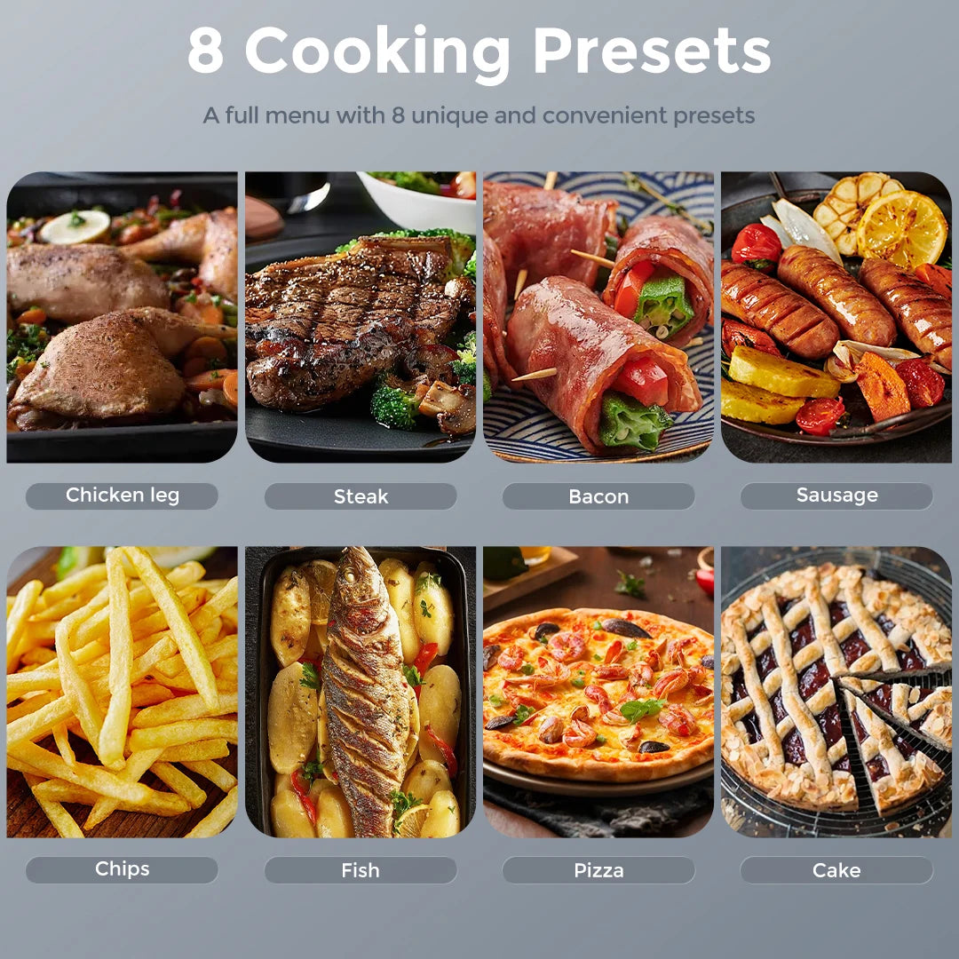 6qt air fryer cooking delicious healthy meals on a kitchen counter