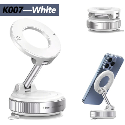 Magnet car phone holder with adjustable magnetic mount for secure hands-free smartphone viewing in a vehicle