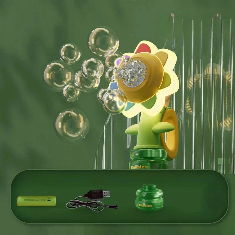 Bubble Blaster by VelmoraMart – Automatic bubble blaster gun for kids, parties, outdoor play, and endless bubble fun