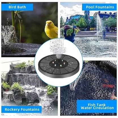 Enriched Your Garden With Solar Water Fountain