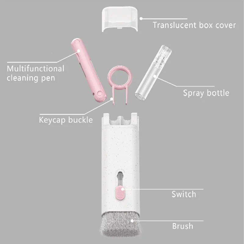 Keyboard Cleaning Kit with precision tools for cleaning laptop keyboards, computer keyboards, screens, and electronics by VelmoraMart.