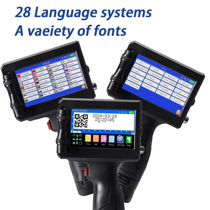 Handheld printer labels device printing professional shipping stickers.