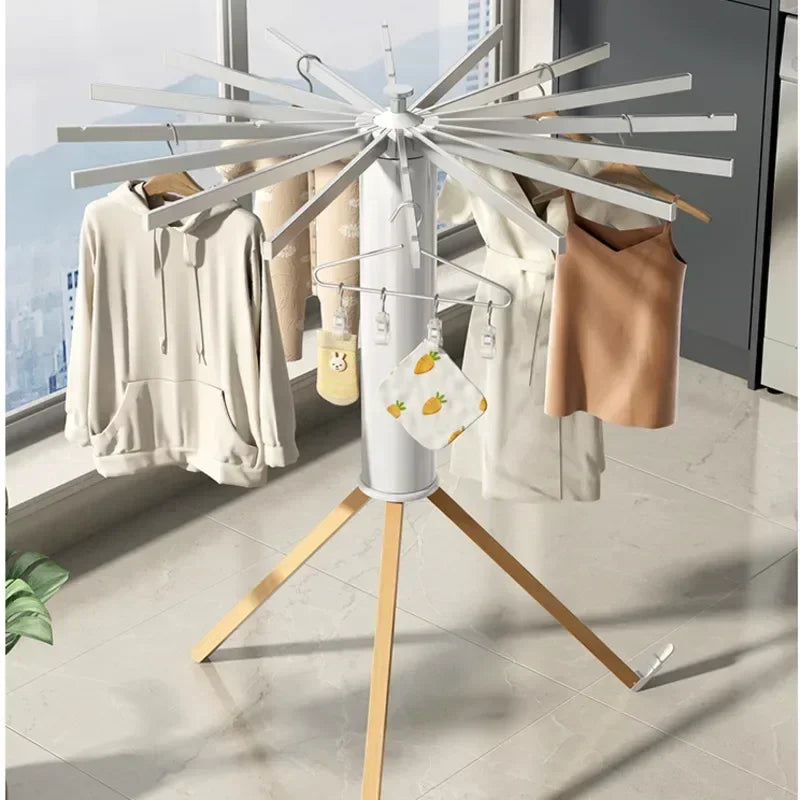 Clothes drying rack foldable with space-saving folding design for indoor and outdoor laundry drying, ideal for apartments, balconies, and homes.