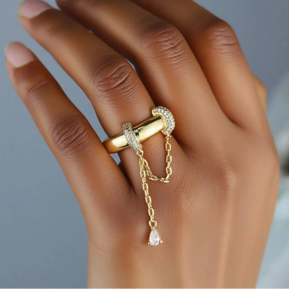 Chain Ring - Ring on a Chain Necklace