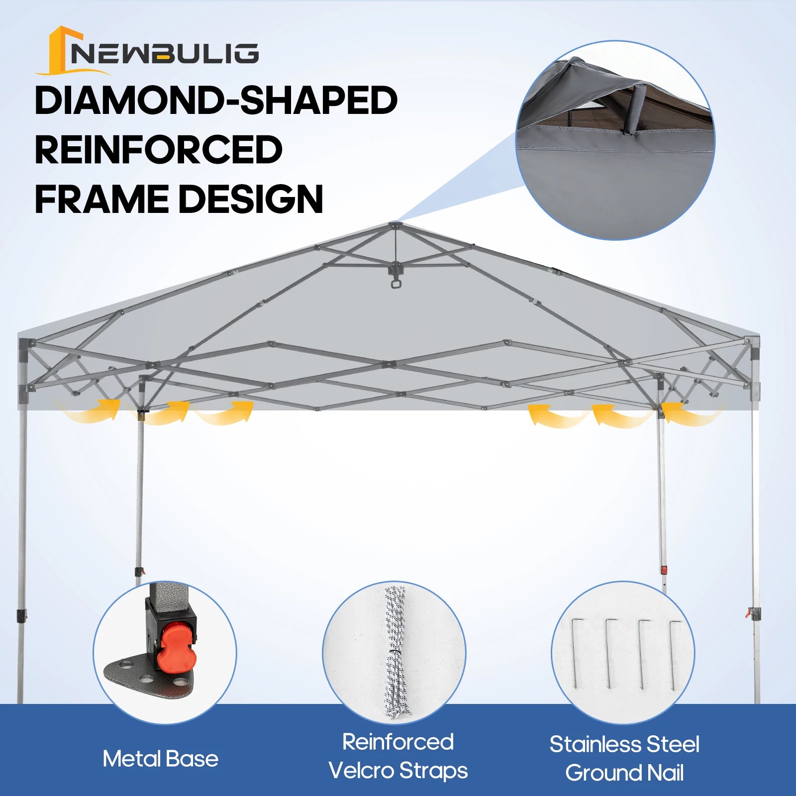 Canopy Tent 10x10 heavy-duty pop up outdoor shelter with sidewalls for events, camping, markets, and backyard gatherings by VelmoraMart