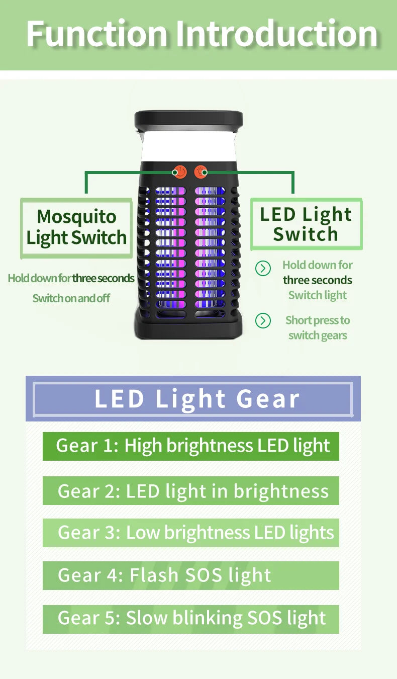 VelmoraMart solar bug zapper providing effective outdoor pest control in a garden setting