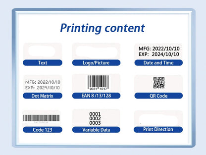 Handheld printer labels device printing professional shipping stickers.