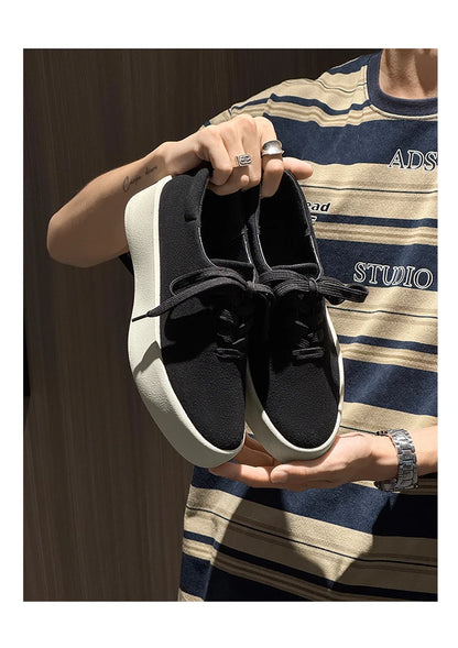 Canvas Shoes for Guys lightweight casual men's canvas shoes in black breathable everyday footwear by VelmoraMart