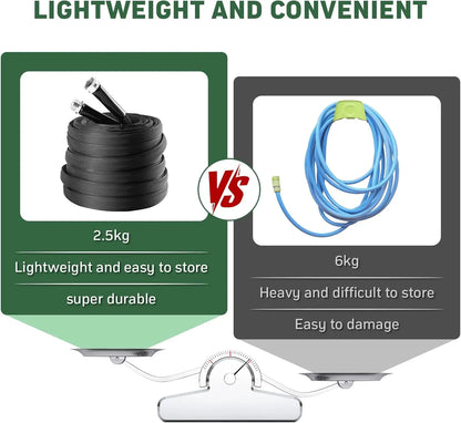 Using a garden hose quick connect on a lightweight garden hose