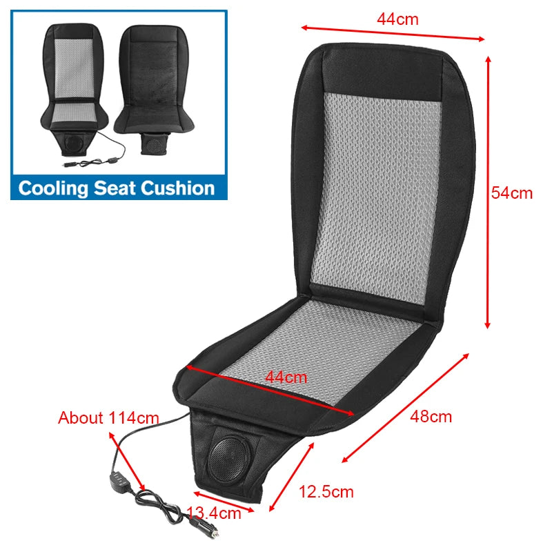 VelmoraMart Car Seat Cooling Pad installed on a driver's seat