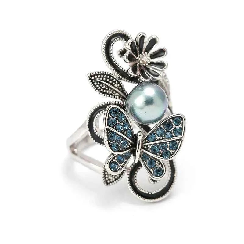 Crystal Rings - Sterling Silver Crystal Ring for Women