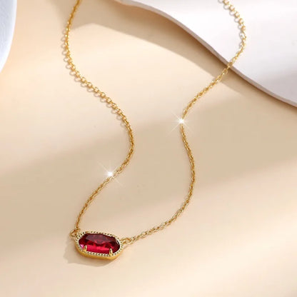 Elegant gemstone necklace by VelmoraMart featuring a colorful multi gemstone pendant necklace with gold finish. Perfect gemstone necklaces for women, everyday wear, gifting, and timeless jewelry style.