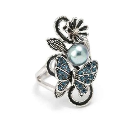 Crystal Rings - Sterling Silver Crystal Ring for Women