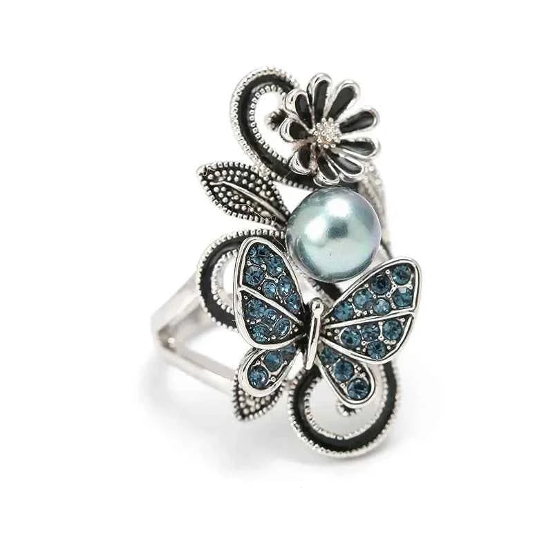 Crystal Rings - Sterling Silver Crystal Ring for Women